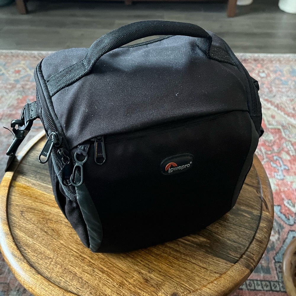 Black Lowepro Camera Bag